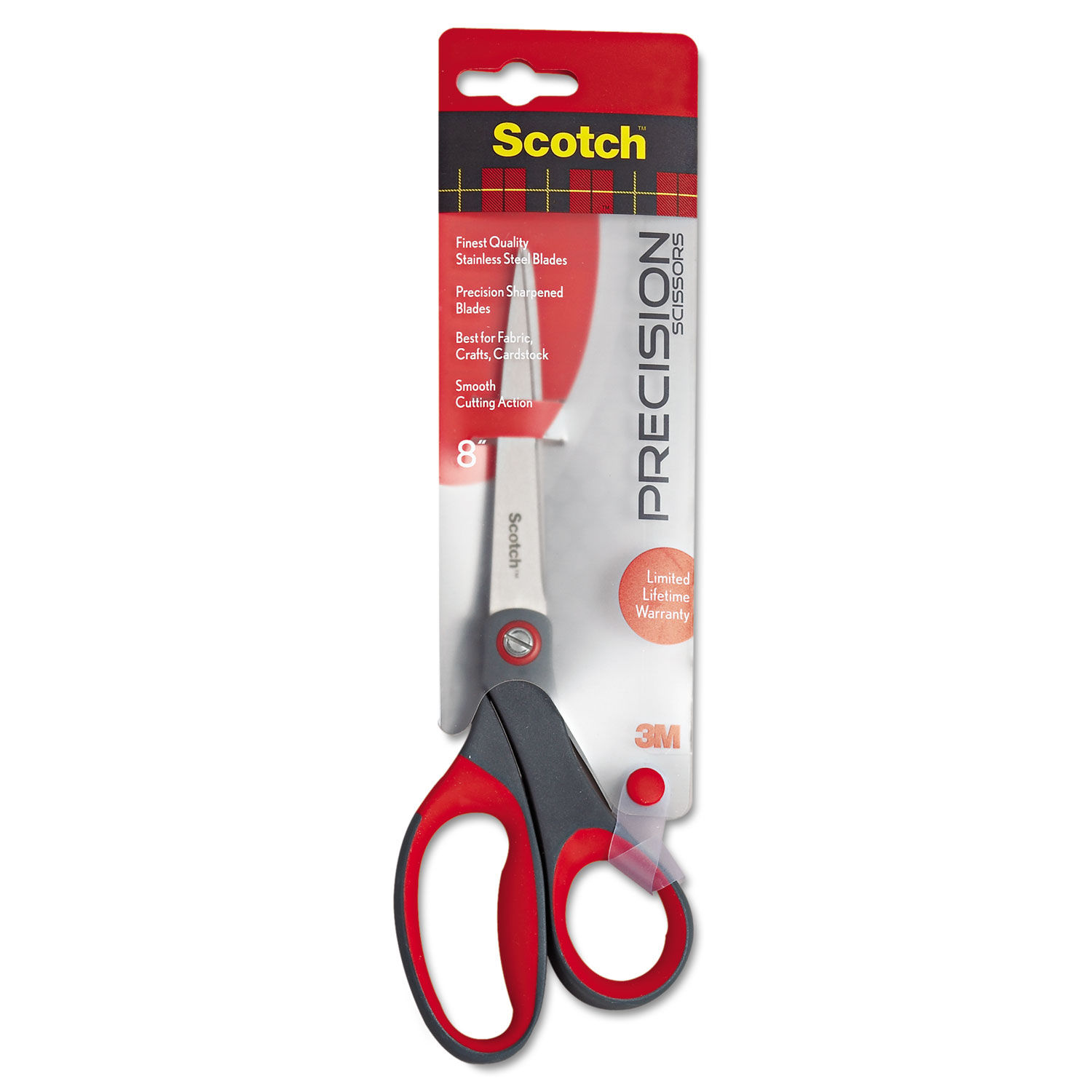 Scotch Multipurpose Scissors 7 Pointed GrayRed - Office Depot