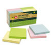 RTG26704 - 100% Recycled Self-Stick Notes, 3" x 3", Assorted Pastel Colors, 100 Sheets/Pad, 12 Pads/Pack