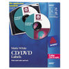 AVE6692 - Laser CD Labels, Matte White, 30/Pack