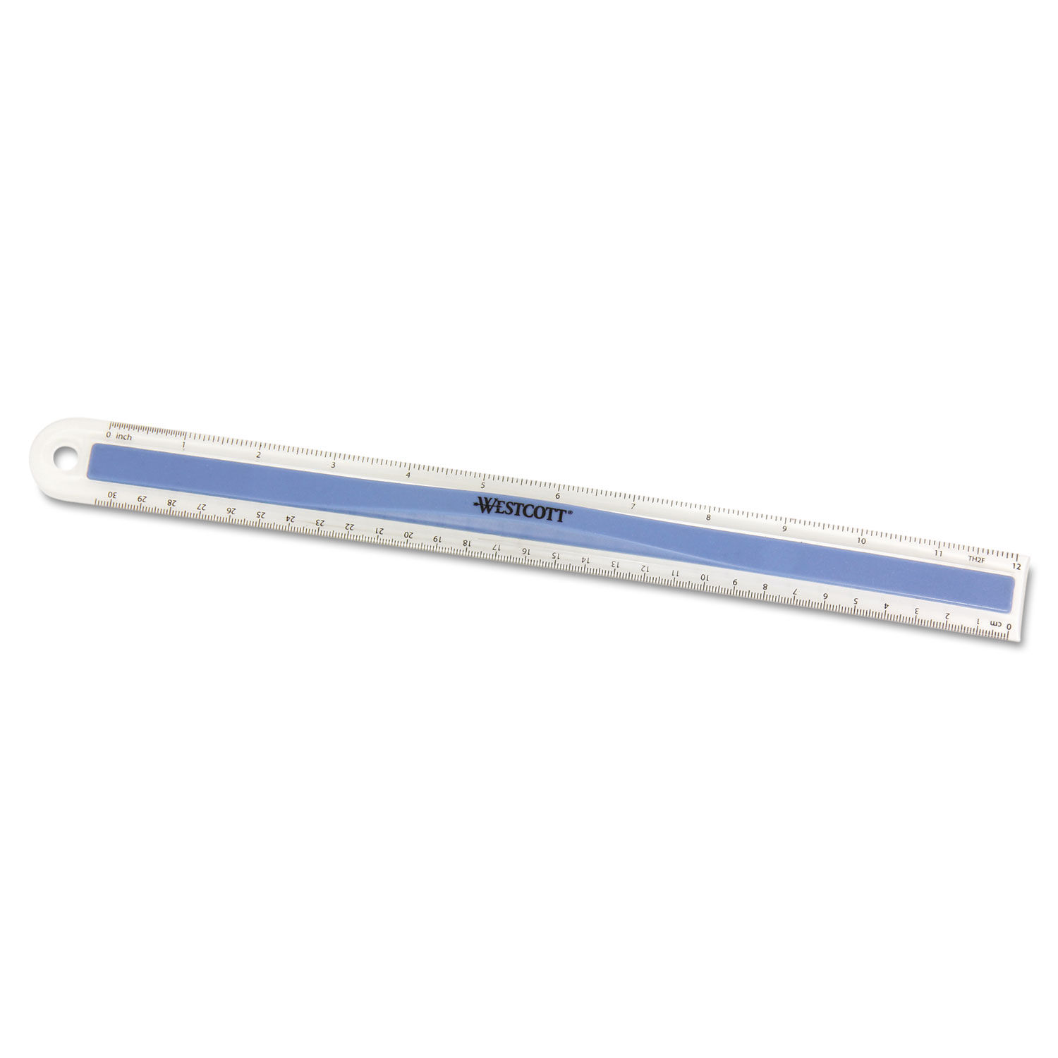 Transparent Shatter-Resistant Plastic Ruler, Standard/Metric, 6 Long, Clear