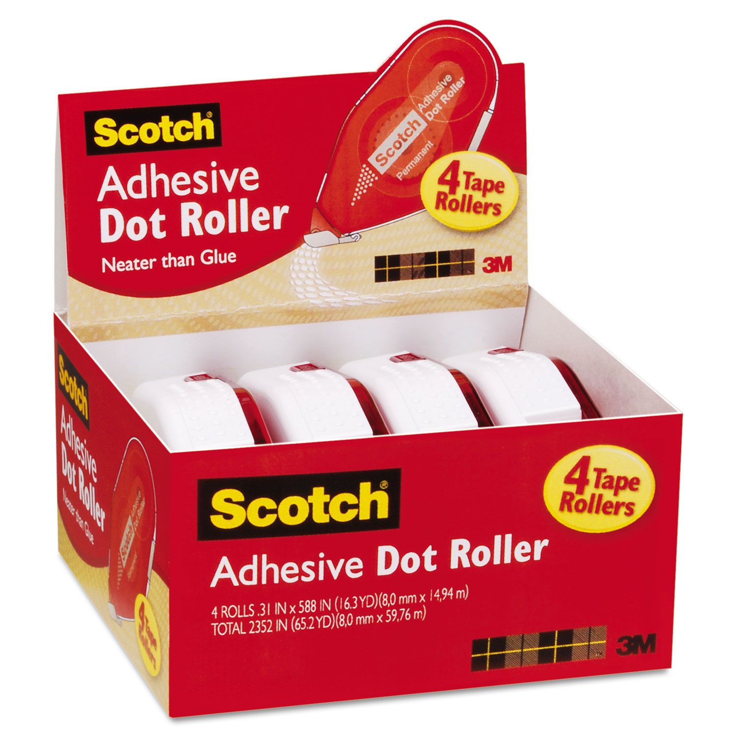 Double Sided Adhesive Roller By Scotch® Mmm6055bns