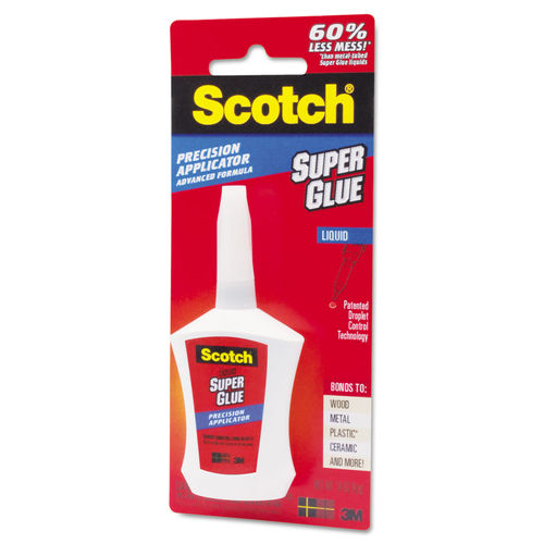 Scotch Super Glue Gel Precision Applicator 0.14 Oz. - Office Depot