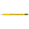 DIX33312 - My First Woodcase Pencil with Eraser, HB (#2), Black Lead, Yellow Barrel, Dozen