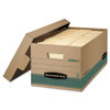 FEL1270201 - STOR/FILE Medium-Duty 100% Recycled Storage Boxes, Legal Files, 15.88" x 25.38" x 10.25", Kraft/Green, 12/Carton