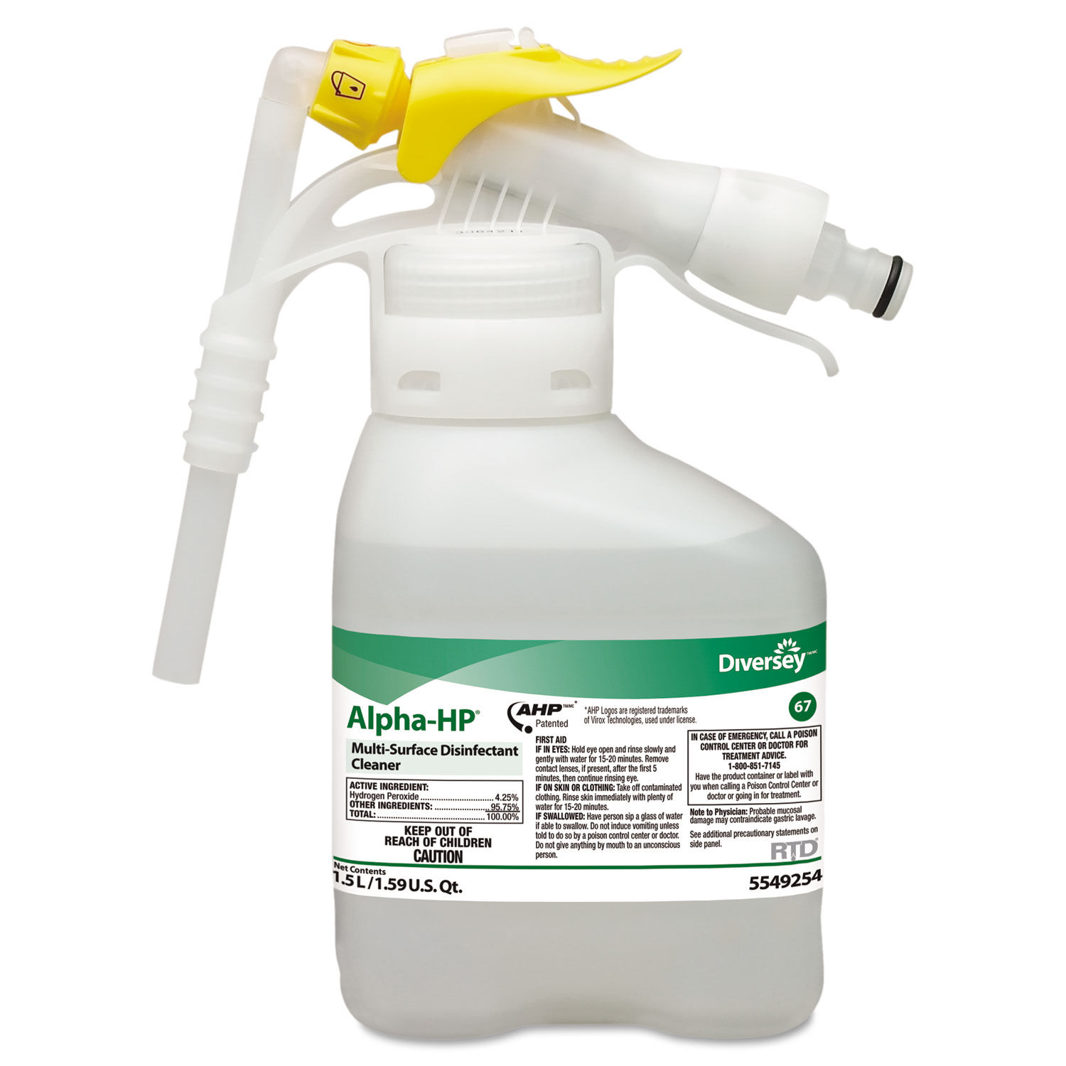 AlphaHP MultiSurface Disinfectant Cleaner by Diversey™ DVO5549254