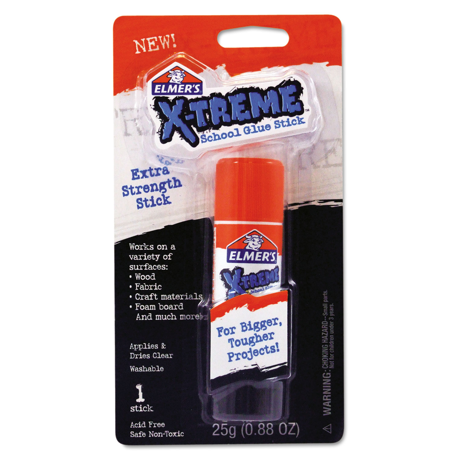 Elmer's Washable School Glue Sticks, 0.24 oz, Applies and Dries Clear