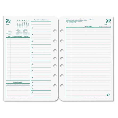  2024 Weekly & Monthly Planner Refill, 5-1/2 x 8-1/4