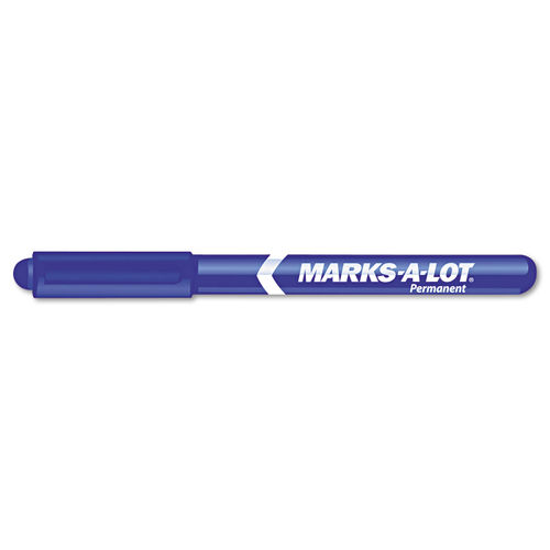 Avery Marks-A-Lot Large Chisel Tip Permanent Marker, Blue Ink - 12 pack