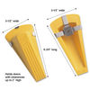 MAS00967 - Giant Foot Magnetic Doorstop, No-Slip Rubber Wedge, 3.5w x 6.75d x 2h, Yellow