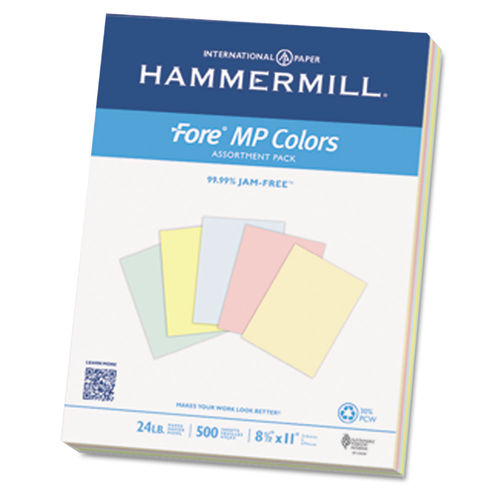 Hammermill Recycled Colored Paper, 20lb, 8-1/2 x 11, Ivory, 500