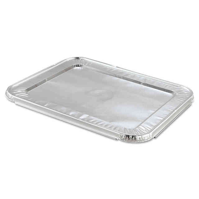 Steam Pan Foil Lids, Fits Half-Size Pan, 12.81 x 10.44, 100/Carton Steam Pan Foil Lids, Fits Half-Size Pan, 12.81 x 10.44, 100/Carton