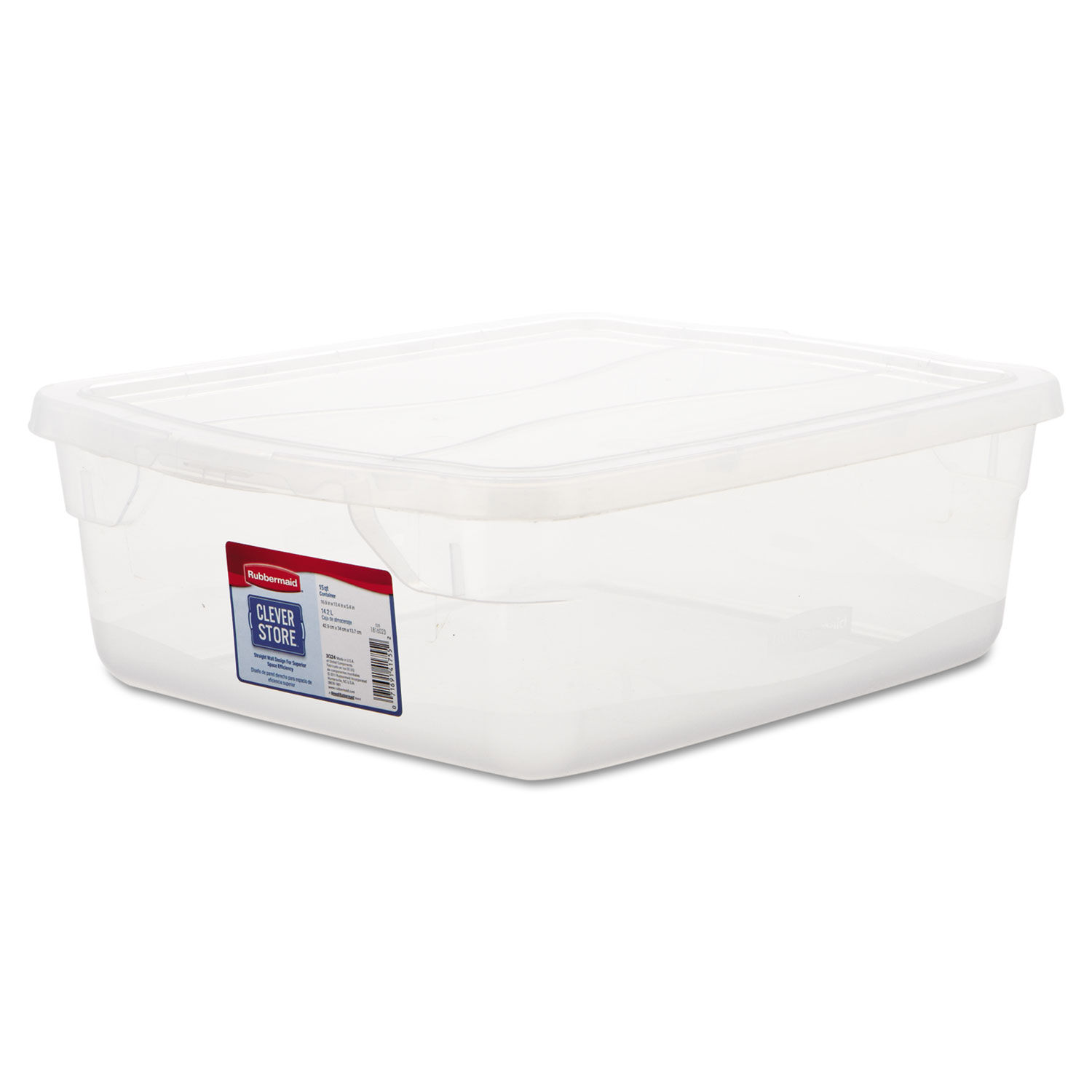 Rubbermaid Clever Store Container, 71 Qt