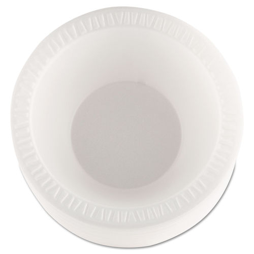 Dart 10oz. Round Foam Bowls - White