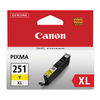 CNM6451B001 - 6451B001 (CLI-251XL) ChromaLife100+ High-Yield Ink, 695 Page-Yield, Yellow