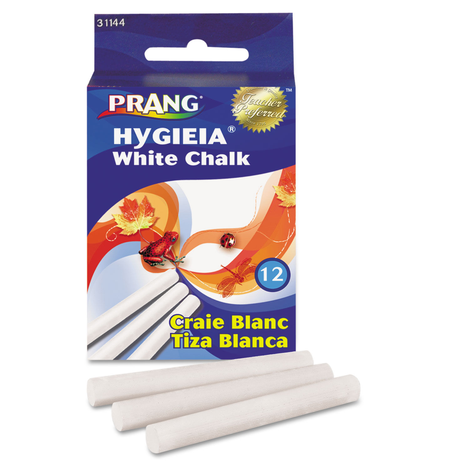 Prang Hygieia Dustless Chalk White Box Of 12 - Office Depot