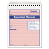 TOP4010 - Telephone Message Book with Fax/Mobile Section, Two-Part Carbonless, 4.25 x 5.5, 50 Forms Total