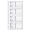 TOP4109 - Petty Cash Receipt Book, Two-Part Carbonless, 5 x 2.75, 4 Forms/Sheet, 200 Forms Total