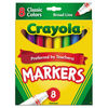 CYO587708 - Non-Washable Marker, Broad Bullet Tip, Assorted Classic Colors, 8/Pack