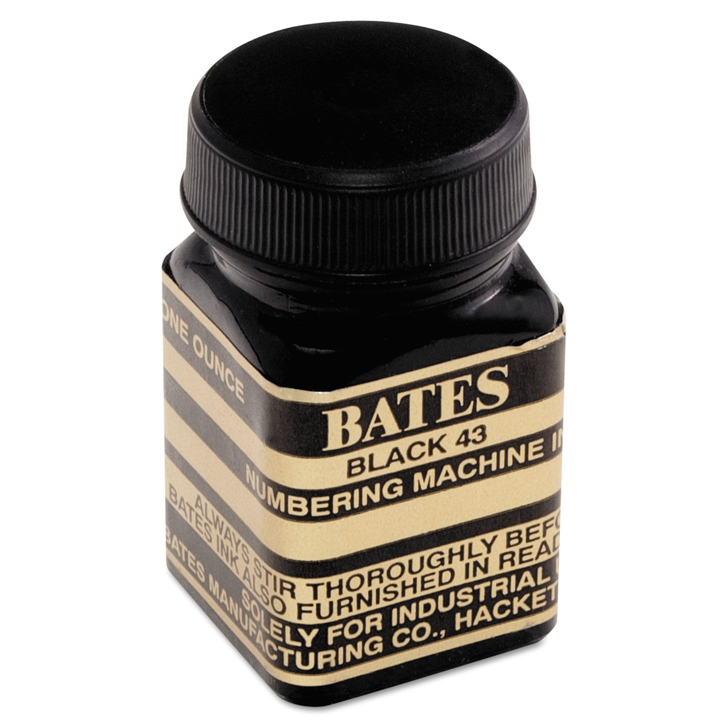 Bates Ready-Inked Pad for Multiple//Lever Movement Numbering Machine Black