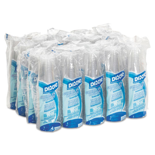 Dixie Clear Plastic Pete Cups, Cold, 16oz, 25-sleeve, 20 Sleeves-carton