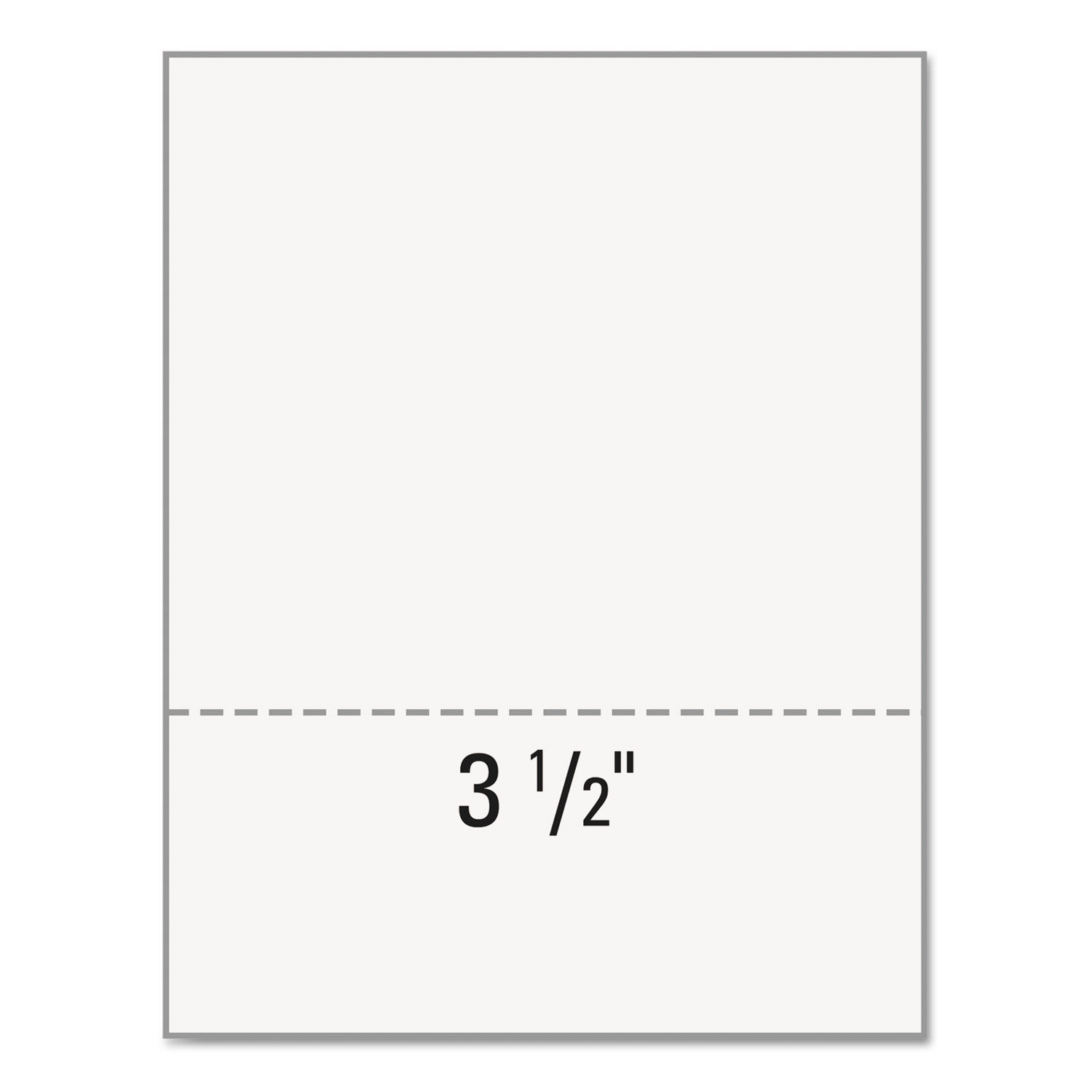 Blank pre-punched paper, rect holes on left, 8.5x11, 24lb Bond -  Perforated Paper