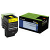 LEX70C10Y0 - 70C10Y0 Return Program Toner, 1,000 Page-Yield, Yellow