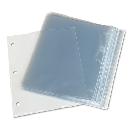 Sheet Protectors Color Edge Plastic Sheet Protectors for 3 Ring Binder  Clear B