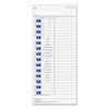 TOP12443 - Time Clock Cards, Replacement for 35100-10, One Side, 4 x 9, 100/Pack