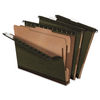 PFX59254 - SureHook Reinforced Hanging Divider Folders, 2" Expansion, 2 Dividers, 4 Fasteners, Letter Size, Green Exterior, 10/Box