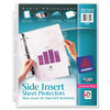 AVE76001 - Secure Side-Load Sheet Protectors, Heavy Gauge, Letter, Diamond Clear, 25/Pack