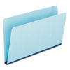 PFX9300 - Pressboard Expanding File Folders, Straight Tabs, Legal Size, 1" Expansion, Blue, 25/Box