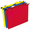 PFX99917 - 2-in-1 Colored Poly Folders with Built-in Tabs, Letter Size, 1/3-Cut Tabs, Assorted Colors, 10/Pack