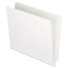 PFXH110DW - Colored End Tab Folders with Reinforced Double-Ply Straight Cut Tabs, Letter Size, 0.75" Expansion, White, 100/Box