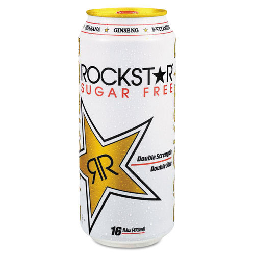 Rockstar Energy Drink, Sugar Free, 16 Fl Oz (Pack of 4)