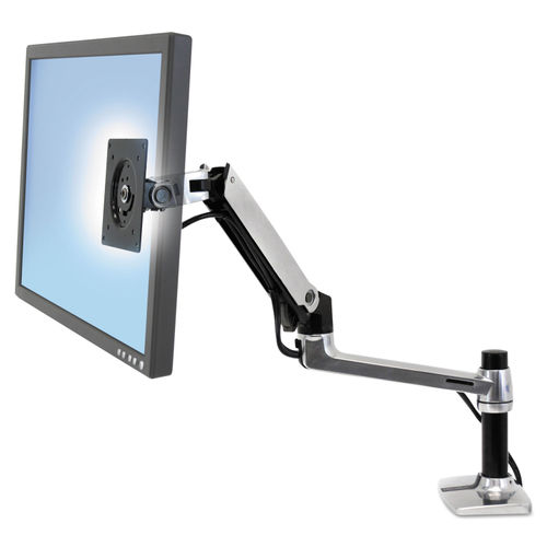 ERGOTRON LX Sit Stand Desk Mount LCD Arm Polished