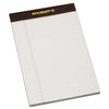 NSN3723107 - 7530013723107 SKILCRAFT Legal Pads, Wide/Legal Rule, Brown Leatherette Headband, 50 White 5 x 8 Sheets, Dozen