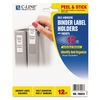 CLI70023 - Self-Adhesive Ring Binder Label Holders, Top Load, 2.25 x 3.06, Clear, 12/Pack