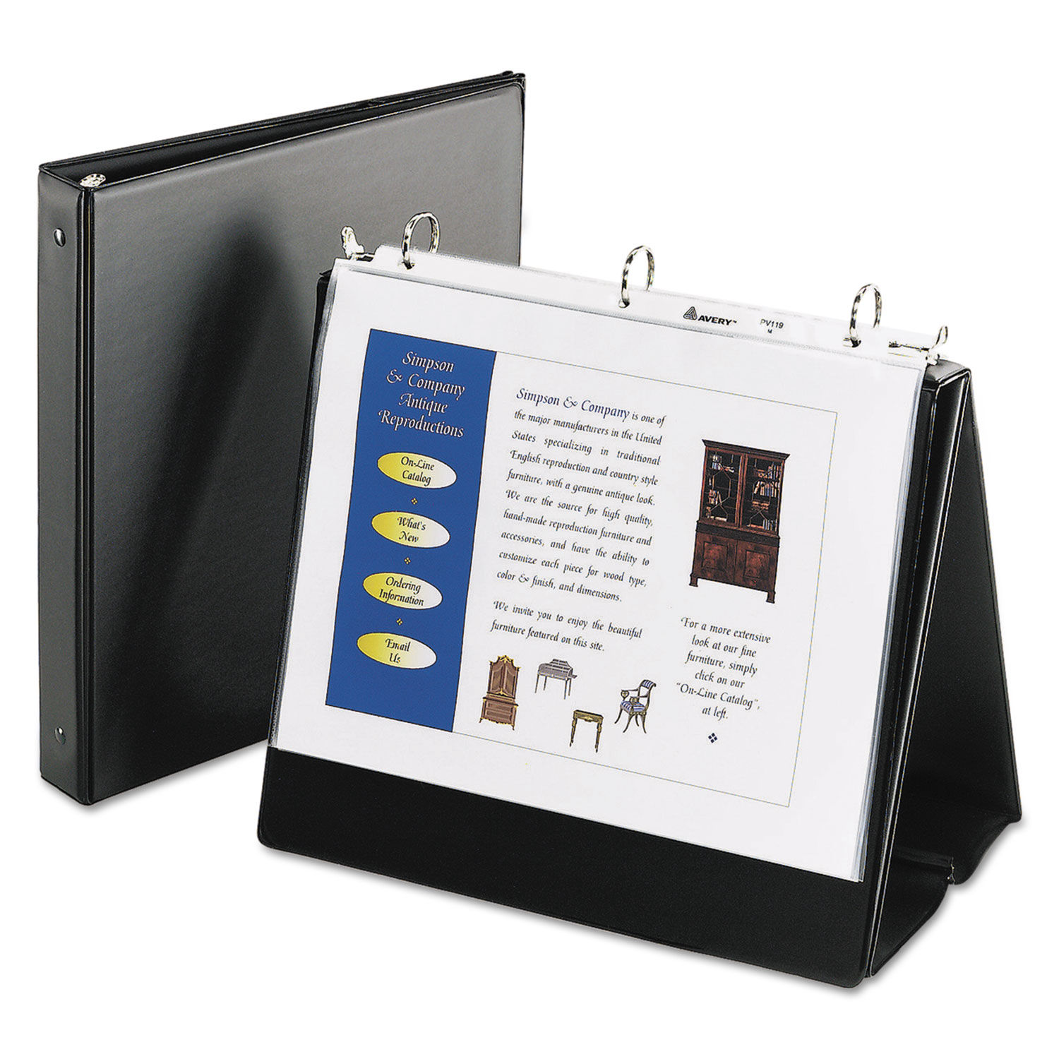 ring binder stand