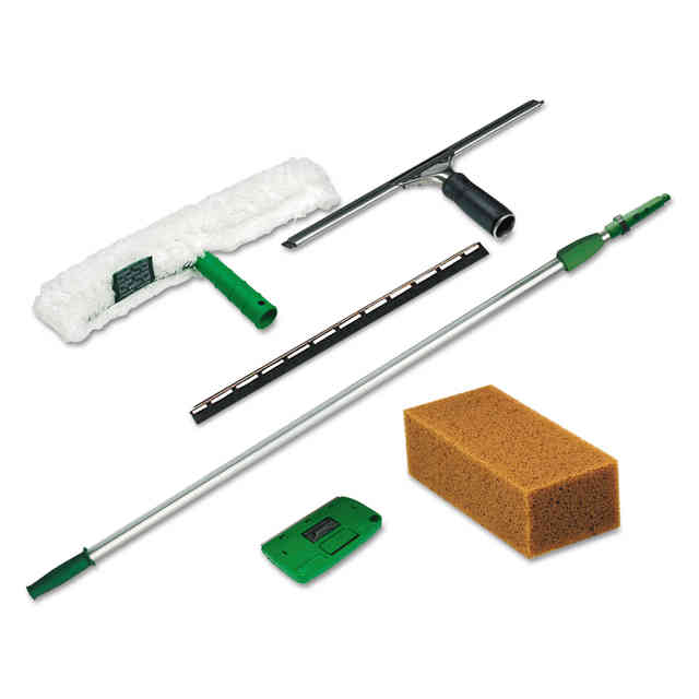 Pro Window Cleaning Kit with 8 ft Pole by Unger® UNGPWK00