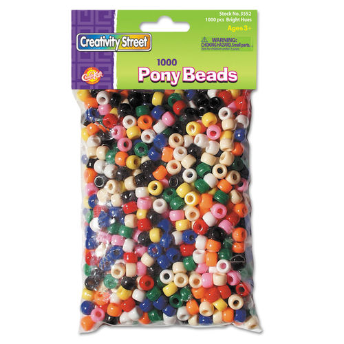 Assorted Plastic Colored Beads Kit