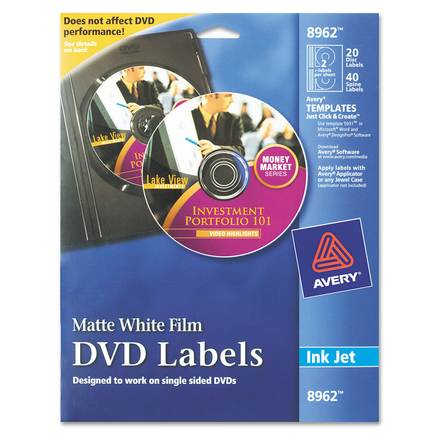 Inkjet DVD Labels, Matte White, 21/Pack Pertaining To Staples Dvd Label Template