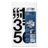 CHA01170 - Press-On Vinyl Numbers, Self Adhesive, Black, 3"h, 10/Pack