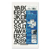 CHA01030 - Press-On Vinyl Letters and Numbers, Self Adhesive, Black, 1"h, 88/Pack