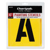 CHA01575 - Professional Lettering Stencils, Painting Stencil Set, A-Z Set/0-9, 6", Manila, 35/Set