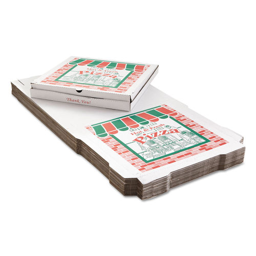 GreenBox 14 x 14 x 1 3/4 Corrugated Recycled Pizza Box with