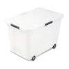 AVT34009 - Rolling 15-Gal. Storage Box, Letter/Legal Files, 23.75" x 15.75" x 15.75", Clear