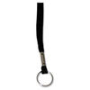 AVT75423 - Deluxe Lanyards, Metal Ring Fastener, 36" Long, Black, 24/Box