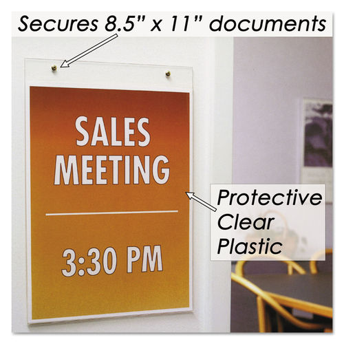 Clear Plastic Sign Holder by NuDell™ NUD38011Z