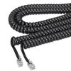 SOF42261 - Coiled Phone Cord, Plug/Plug, 25 ft, Black