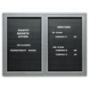 QRT2964LM - Enclosed Magnetic Directory, One Door, 48 x 36, Graphite Aluminum Frame